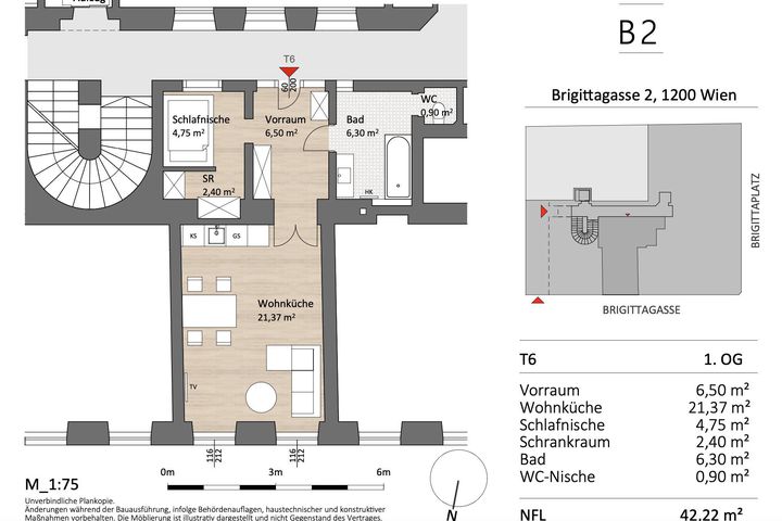 Leben am Brigittaplatz | Entzückende 1,5 Zimmer Altbauwohnung | 1200 Wien